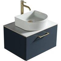 Bathroom Kingdom Piatta Midnight Wall Hung Basin Vanity 600mm