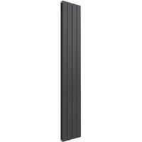 Bathroom Kingdom Flat Anthracite Double Flat Panel Vertical Radiator 1600x292 in Grey