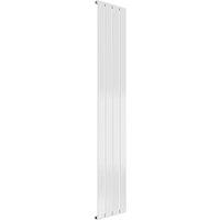 Bathroom Kingdom Flat White Single Flat Panel Vertical Radiator 1600x292