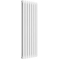 Bathroom Kingdom Coneva White Vertical Traditional Radiator 1500x510