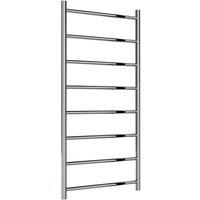 Bathroom Kingdom Savio Electric Stainless Steel Heated Towel Rails 1080x500 in Silver