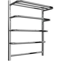 Bathroom Kingdom Elvo Stainless Steel Heated Towel Rail 660x530 in Silver