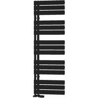 Bathroom Kingdom Vada Black Flat Panel Heated Towel Rail 1510x500