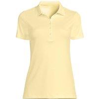 Lands' End Women's Short Sleeve Supima Polo Shirt in Yellow | Size: Medium