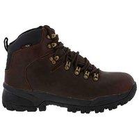 Johnscliffe Men's Canyon Leather Superlight Hiking Boots in Brown | Size: 13