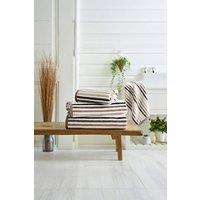 Deyongs Bliss Linear Stripe 550gsm 100% Cotton Bathroom Towels in Natural