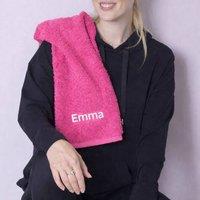 Duncan Stewart Personalised Gym Towel in Pink