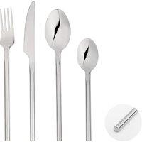 Glim & Glam Cutlery Sets Stainless Steel 16 Piece Set Forged Handle in Silver