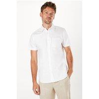 Burton Men's White Short Sleeve Oxford Shirt | Size: Small