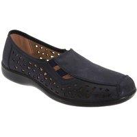 Boulevard Women's Side Gusset Summer Casual Shoes in Navy | Size: 4