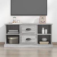 Berkfield Home TV Cabinet Grey Sonoma 99.5x35.5x48 cm Engineered Wood