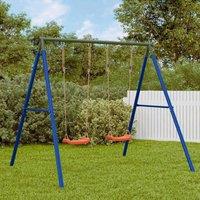 Berkfield Home Outdoor Swing Set with 2 Swings in Blue