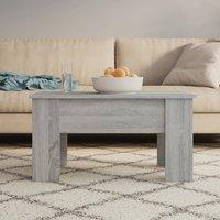 Berkfield Home Coffee Table Grey Sonoma 79x49x41 cm Engineered Wood | Size: 79 x 49 x 41 cm