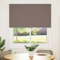 Berkfield Home Roller Blind Blackout Coffee 140x175 cm Fabric Width 136.6 cm Polyester in Brown