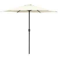 Berkfield Home Outdoor Parasol with Aluminium Pole 270x246 cm Sand White