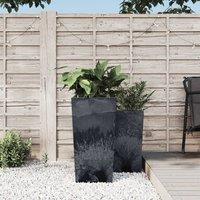 Berkfield Home Planter with Removable Inner Anthracite 21/49 L PP Concrete Look in Black