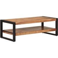 Berkfield Home Coffee Table 120x55x40 cm Solid Wood Acacia in Brown | Size: 120 x 55 x 40 cm