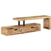 Berkfield Home TV Stand Solid Wood Mango in Brown