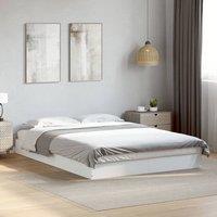 Berkfield Home Bed Frame without Mattress White 135x190 cm Double Engineered Wood
