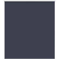 Berkfield Home Roller Blind Blackout Marine 140x130 cm Fabric Width 136.6 cm Polyester in Blue