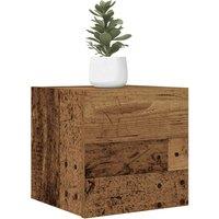 Berkfield Home Wall Mounted TV Cabinet 2 pcs Old Wood 30.5x30x30 cm in Brown