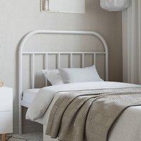 Berkfield Home Metal Headboard White 100 cm