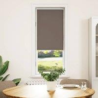 Berkfield Home Roller Blind Blackout Coffee 45x175 cm Fabric Width 40.7 cm Polyester in Brown