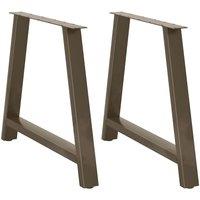 Berkfield Home Coffee Table Legs A-Shaped 2 pcs 100x(72-73) cm Steel in Black