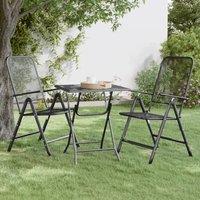 Berkfield Home Garden Table 60x60x72 cm Expanded Metal Mesh Anthracite in Black | Size: 60 x 60 x 72 cm