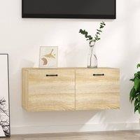 Berkfield Home Wall Cabinet Sonoma Oak 80x35x36, 5 cm Engineered Wood in Brown