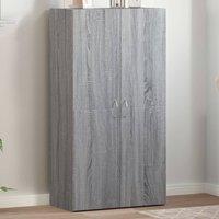 Berkfield Home File Cabinet Grey Sonoma 60x32x115 cm Engineered Wood | Size: 60 x 32 x 115 cm