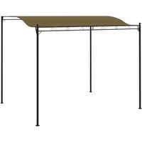 Berkfield Home Sunshade Awning 3x2.4 m Taupe 180 g/m in Beige