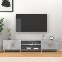 Berkfield Home TV Cabinet Concrete Grey 180x31.5x40 cm Engineered Wood