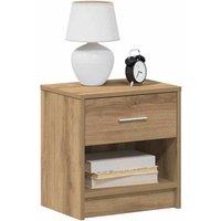 Berkfield Home Bedside Cabinets 2 pcs with Drawer Artisan Oak 39x28x41 cm in Brown | Size: 39 x 28 x 41 cm