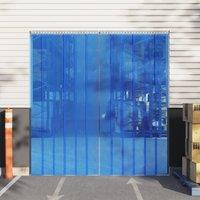 Berkfield Home Door Curtain Blue 200 mmx1.6 mm 25 m PVC