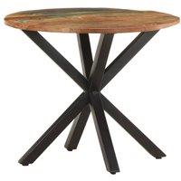 Berkfield Home Side Table 68x68x56 cm Solid Reclaimed Wood in Brown | Size: 68 x 68 x 56 cm