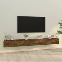 Berkfield Home 3 Piece TV Cabinet Set Smoked Oak Engineered Wood in Brown