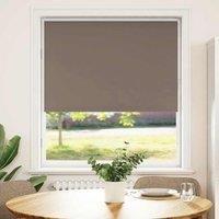 Berkfield Home Roller Blind Blackout Coffee 115x130 cm Fabric Width 110.7 cm Polyester in Brown
