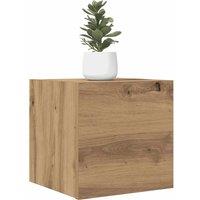 Berkfield Home Wall Mounted TV Cabinet 2 pcs Artisan Oak 30.5x30x30 cm in Brown