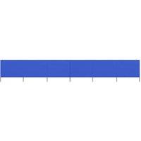 Berkfield Home 6-panel Wind Screen Fabric 800x120 cm Azure Blue