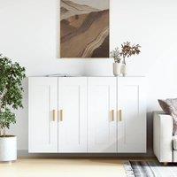 Berkfield Home Wall Mounted Cabinets 2 pcs White Engineered Wood
