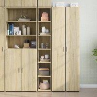 Berkfield Home Highboard Sonoma Oak 30x41x185 cm Engineered Wood in Brown | Size: 30 x 41 x 185 cm