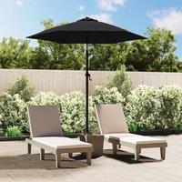 Berkfield Home Parasol Black 200x224 cm Aluminium
