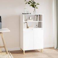 Berkfield Home Highboard White 60x36x110 cm Engineered Wood | Size: 60 x 36 x 110 cm