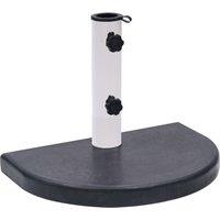 Berkfield Home Umbrella Base Black 40x28x4 cm Granite | Size: 40 x 28 x 4 cm