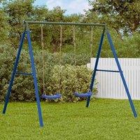Berkfield Home Outdoor Swing Set with 2 Swings in Blue