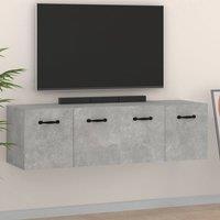 Berkfield Home Wall Cabinets 2 pcs Concrete Grey 80x35x36.5 cm Engineered Wood