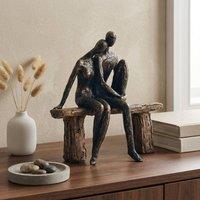 Garden Greatness Bronze Couple On Bench Structure | Size: 1 Pack