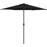 Berkfield Home Outdoor Parasol with Aluminium Pole 270x246 cm Black