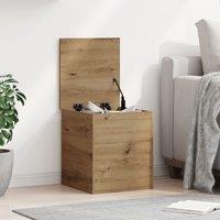 Berkfield Home Storage Box - Artisan Oak - 40x42x46 cm - Engineered Wood in Brown | Size: 40 x 42 x 46 cm